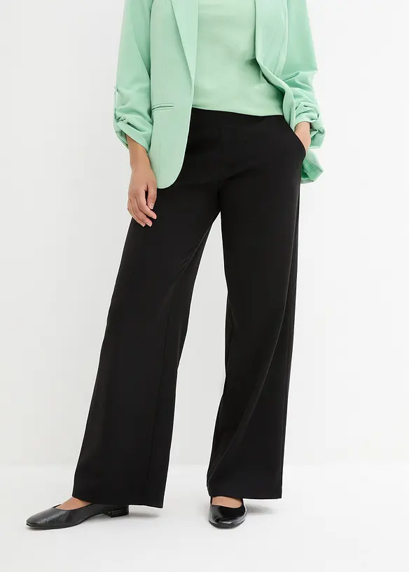 Punto di Roma Hose mit Bequembund in schwarz von vorne - bonprix