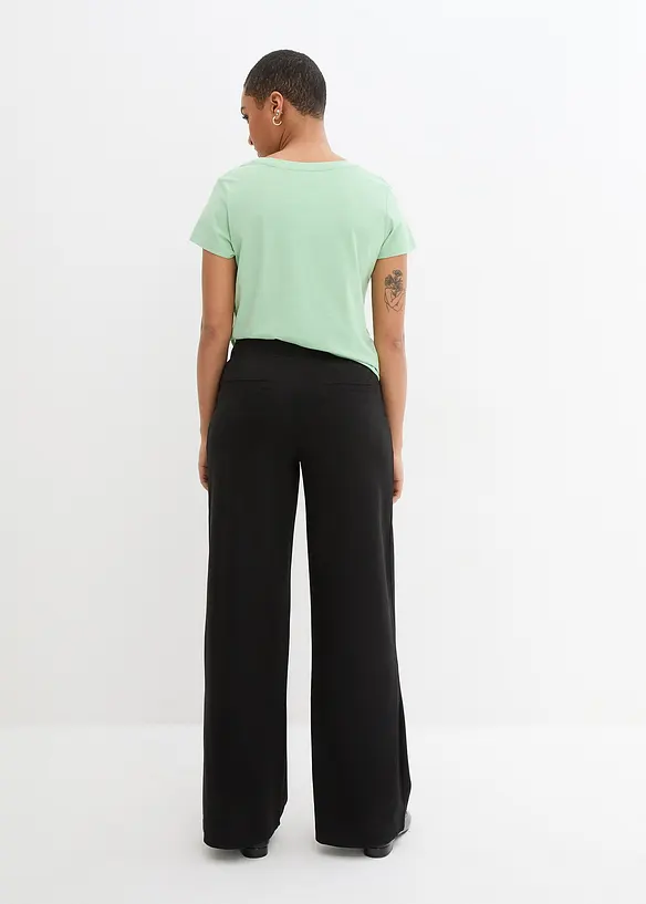 Punto di Roma Hose mit Bequembund in schwarz von hinten - bonprix