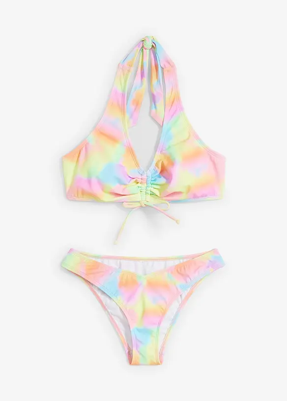 Neckholder-Bikini (2-tlg.Set) in gelb von vorne - bonprix Neckholder-Bikini (2-tlg.Set) in gelb von vorne - bonprix