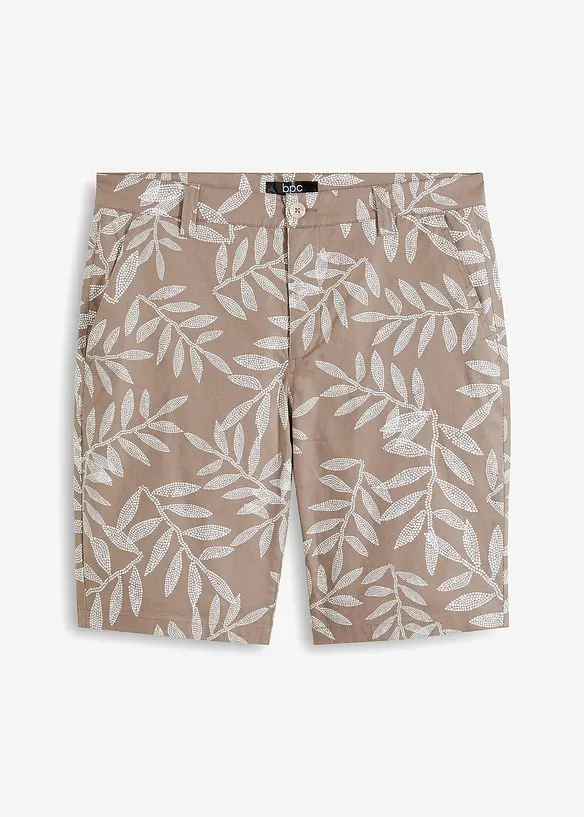 Stretch-Chino-Shorts, Regular Fit in weiß von vorne - bpc bonprix collection