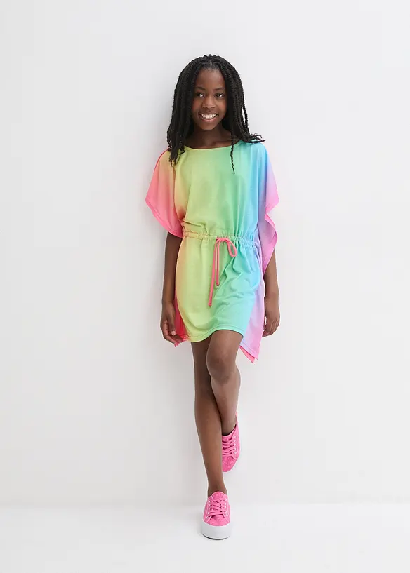 Oversize Tunika-Kleid in pink von vorne (Totalaufnahme) - bonprix