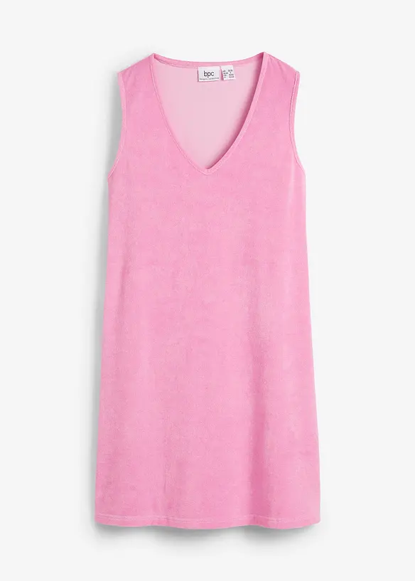 Frottee-Kleid aus Baumwoll-Mix in rosa von vorne - bonprix Frottee-Kleid aus Baumwoll-Mix in rosa von vorne - bonprix