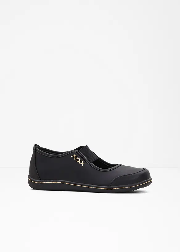 Mary-Janes in schwarz von vorne - bonprix
