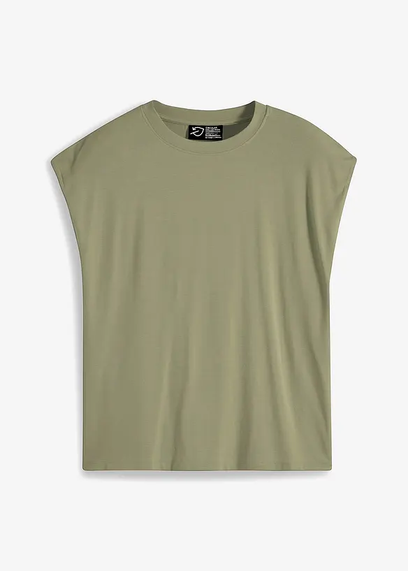 Oversized-T-Shirt aus softer Viskose in grün von vorne - bonprix Oversized-T-Shirt aus softer Viskose in grün von vorne - bonprix