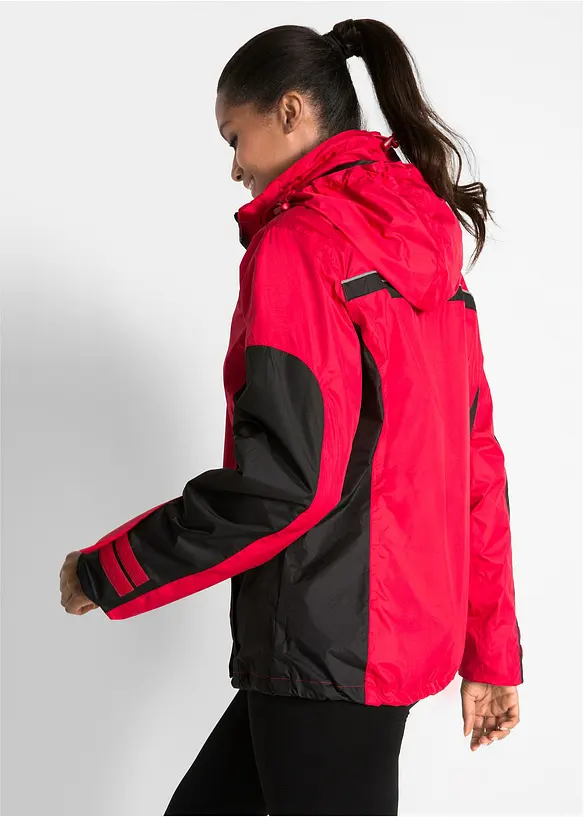 wasserdichte 3 in 1 Funktionsjacke in rot von hinten (im Anschnitt) - bonprix wasserdichte 3 in 1 Funktionsjacke in rot von hinten (im Anschnitt) - bonprix