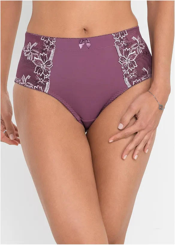 Formslip (2er-Pack) in lila von vorne - bonprix
