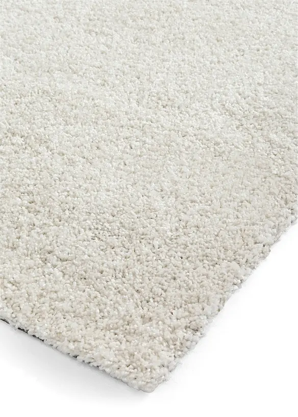 Waschbarer Teppich mit weichem Flor in beige Detailaufnahme vom Material - bonprix