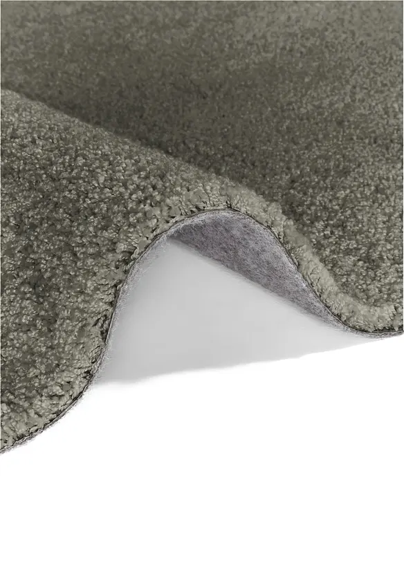 Waschbarer Teppich mit weichem Flor in grün (Detailaufnahme) - bonprix