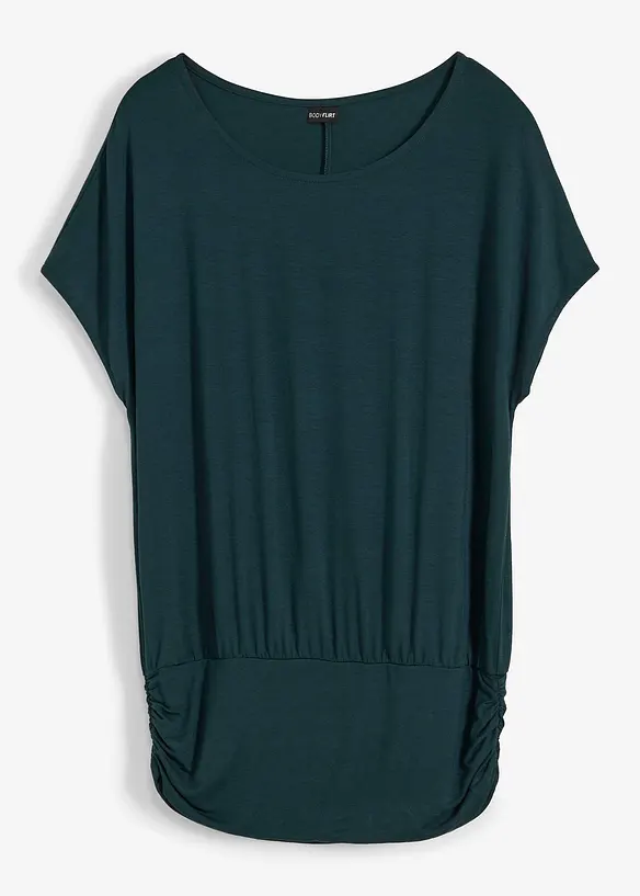Shirt aus softem Viskose-Mix in grün von vorne - bonprix
