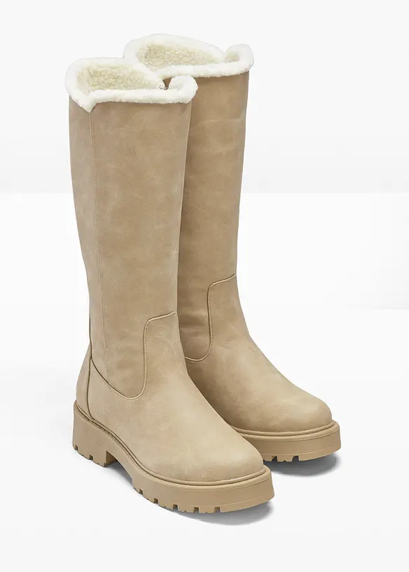 Stiefel in beige - bonprix