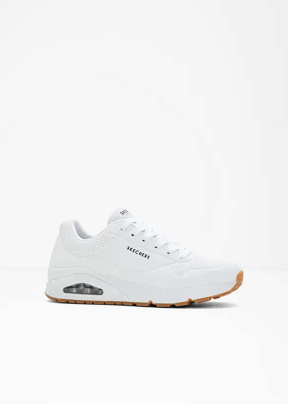 Skechers Sneaker mit Memory Foam in weiß von vorne - Skechers