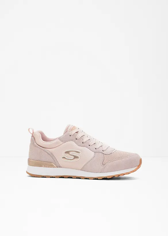Skechers Sneaker mit Memory Foam in rosa von vorne - Skechers