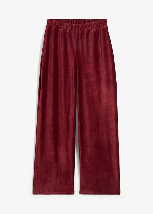 Weite Cordhose in rot von vorne - bonprix