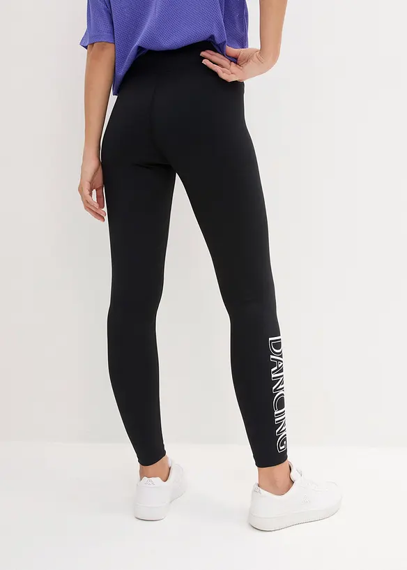 Knöchelfreie Sport-Leggings, schnelltrocknend in schwarz von hinten - bonprix Knöchelfreie Sport-Leggings, schnelltrocknend in schwarz von hinten - bonprix
