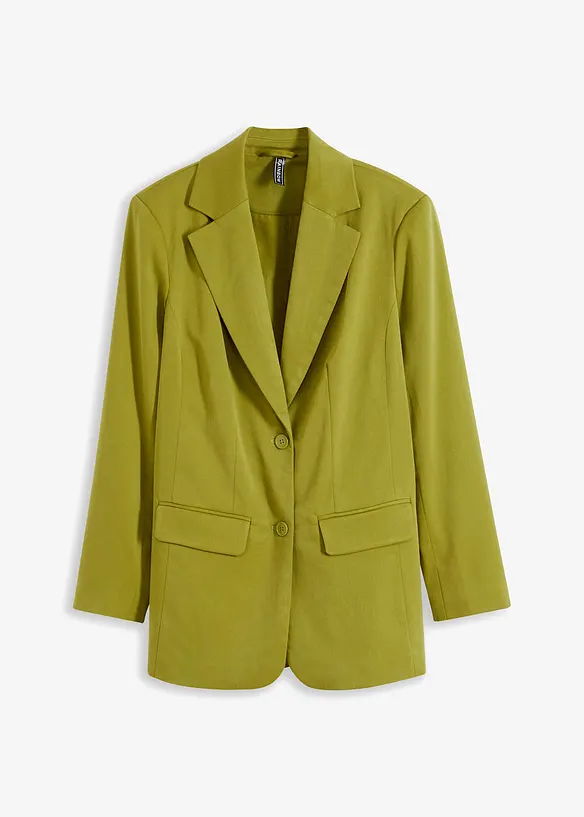 Oversize-Blazer in grün von vorne - bonprix