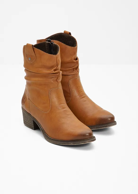 Gefütterte Rieker Komfort-Cowboy-Boots in braun - Rieker