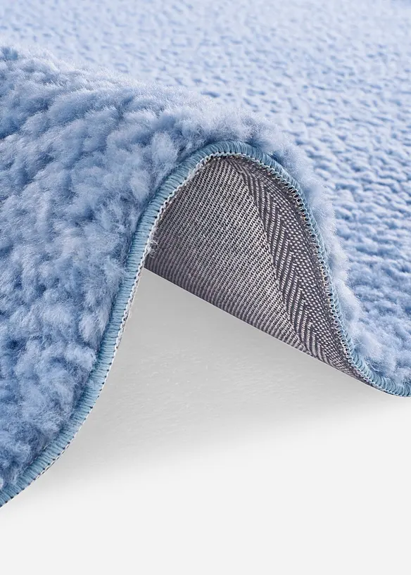 Teppich mit weicher Oberfläche in blau (Detailaufnahme) - bonprix