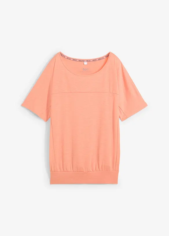 Funktions-Shirt mit ¾-Arm, schnelltrocknend in orange von vorne - bonprix