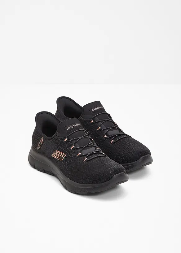 Skechers Komfort-Slip-In-Sneaker mit Memory Foam in schwarz - Skechers