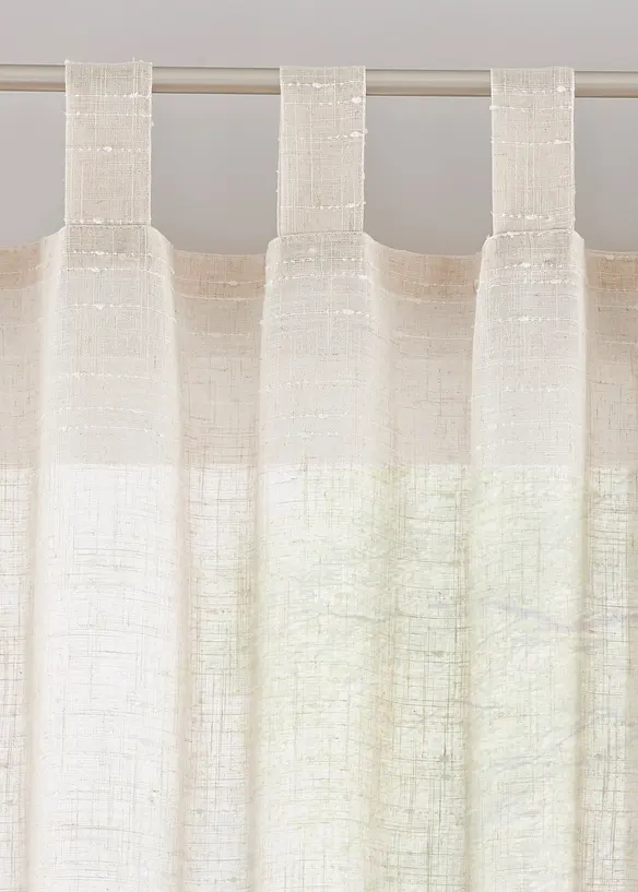 Gardine mit Struktur, in vielen Größen (1er Pack) in beige - bonprix