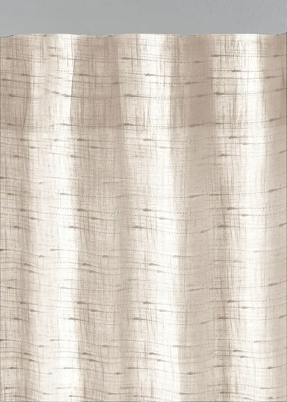 Gardine mit Struktur, in vielen Größen (1er Pack) in beige - bonprix
