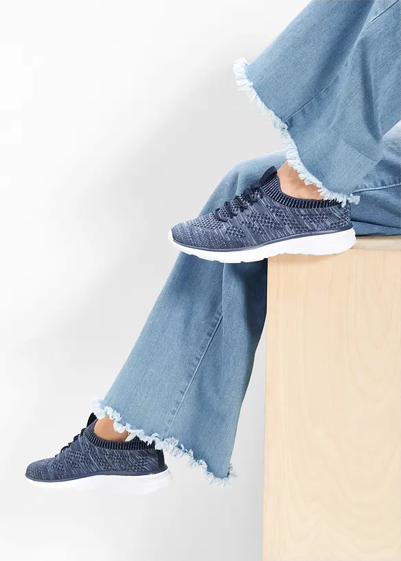 Komfort-Slip-On-Sneaker aus Soft-Material in blau - bonprix Komfort-Slip-On-Sneaker aus Soft-Material in blau - bonprix