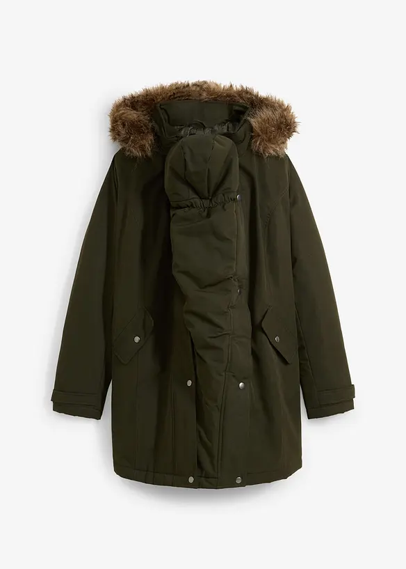 3-in-1 Funktions-Umstandsjacke und Tragejacke in grün von vorne - bonprix 3-in-1 Funktions-Umstandsjacke und Tragejacke in grün von vorne - bonprix