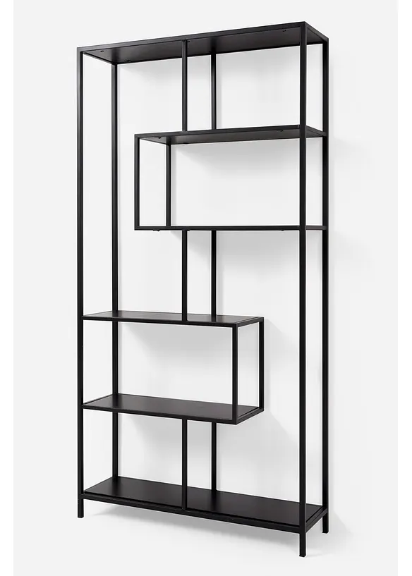 Offenes Regal in schwarz von vorne - bonprix