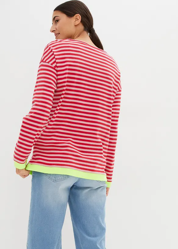 Langarmshirt aus Bio-Baumwolle in rosa von hinten (im Anschnitt) - bonprix Langarmshirt aus Bio-Baumwolle in rosa von hinten (im Anschnitt) - bonprix