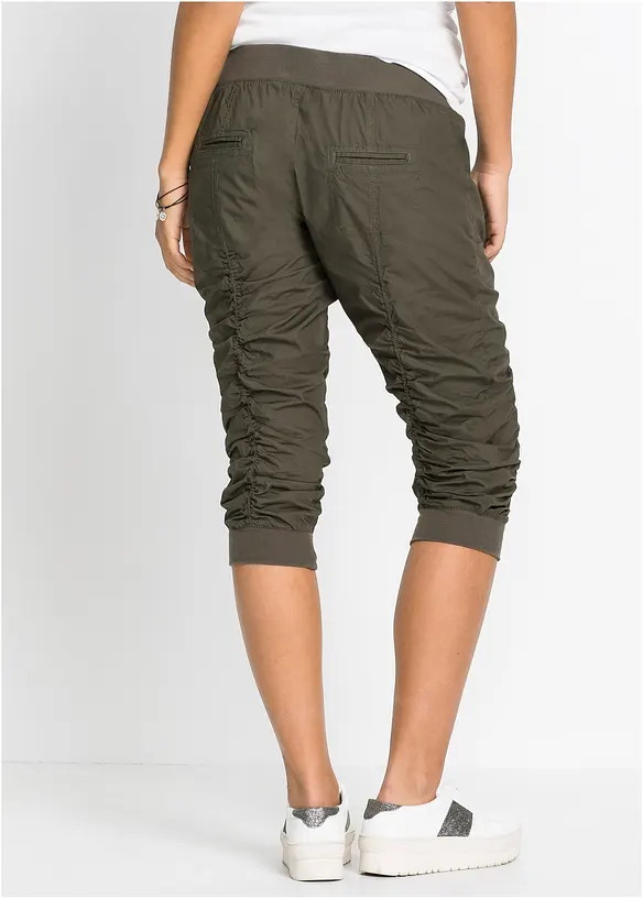 Bequeme Capri-Hose in grün von hinten - bonprix Bequeme Capri-Hose in grün von hinten - bonprix