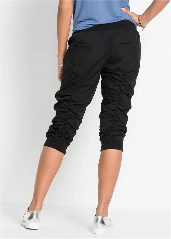 Bequeme Capri-Hose in schwarz von hinten - bonprix Bequeme Capri-Hose in schwarz von hinten - bonprix