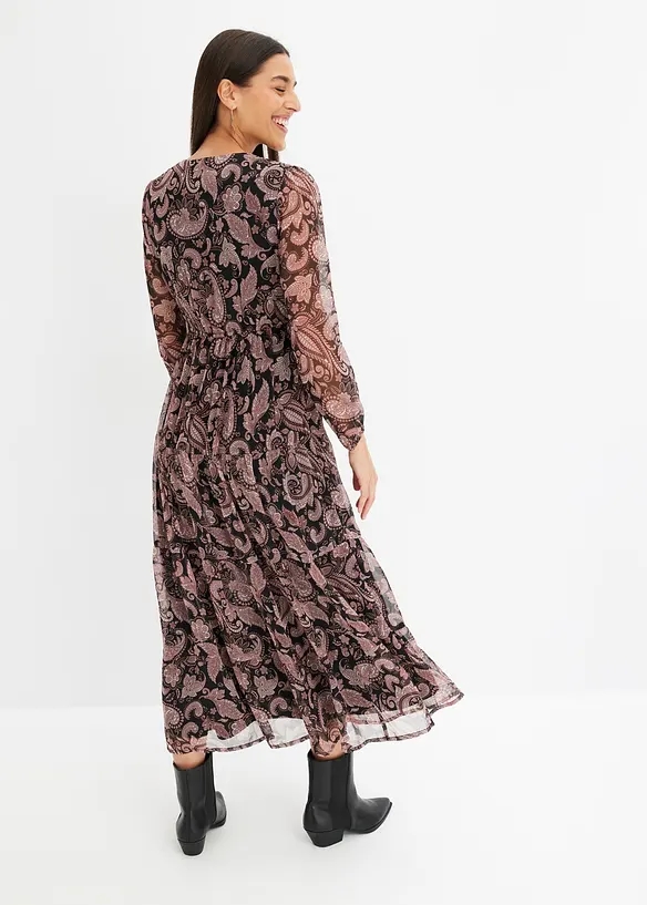 Maxikleid in schwarz von hinten (Totalaufnahme) - bonprix Maxikleid in schwarz von hinten (Totalaufnahme) - bonprix