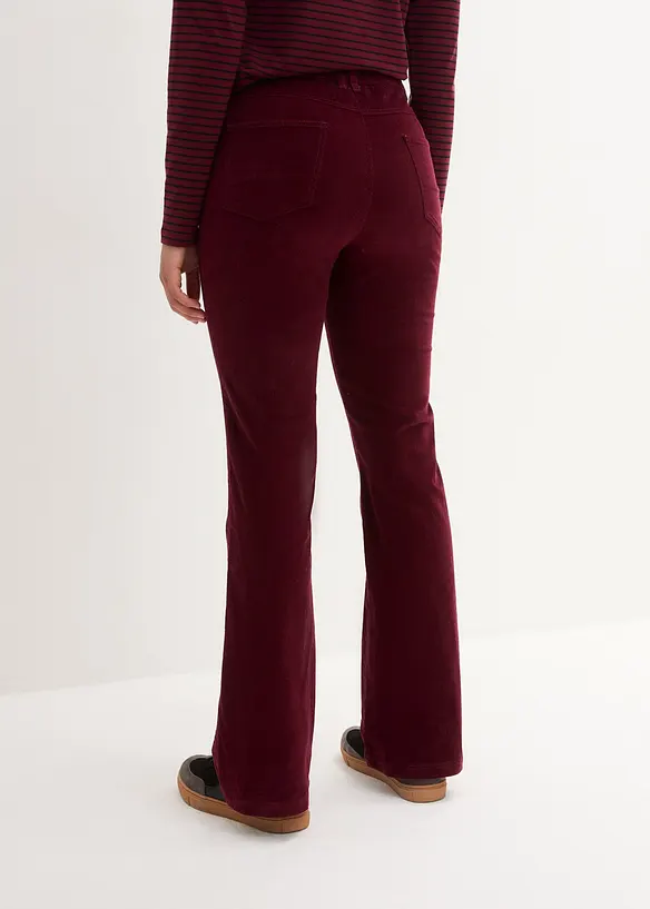 Cord-Schlaghose aus Baumwoll-Mix in rot von hinten - bonprix Cord-Schlaghose aus Baumwoll-Mix in rot von hinten - bonprix