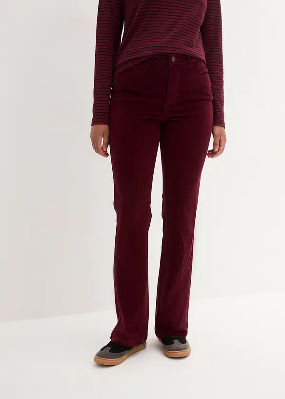 Cord-Schlaghose aus Baumwoll-Mix in rot von vorne - bonprix Cord-Schlaghose aus Baumwoll-Mix in rot von vorne - bonprix