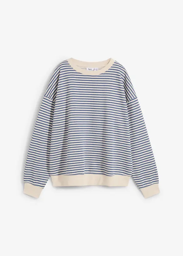 Loose-fit Sweatshirt in blau von vorne - bonprix Loose-fit Sweatshirt in blau von vorne - bonprix