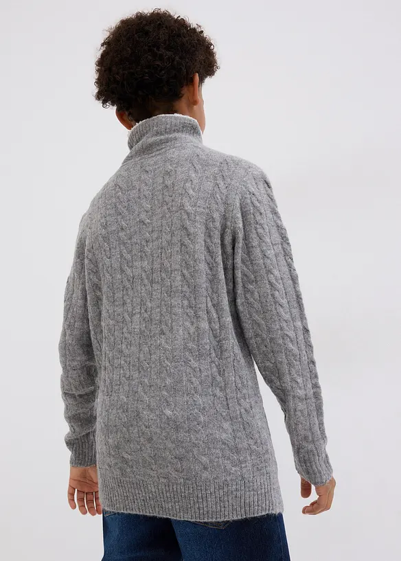 Troyer in grau von hinten (im Anschnitt) - bonprix