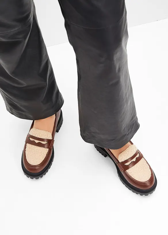 Chunky Loafer in braun - bonprix Chunky Loafer in braun - bonprix