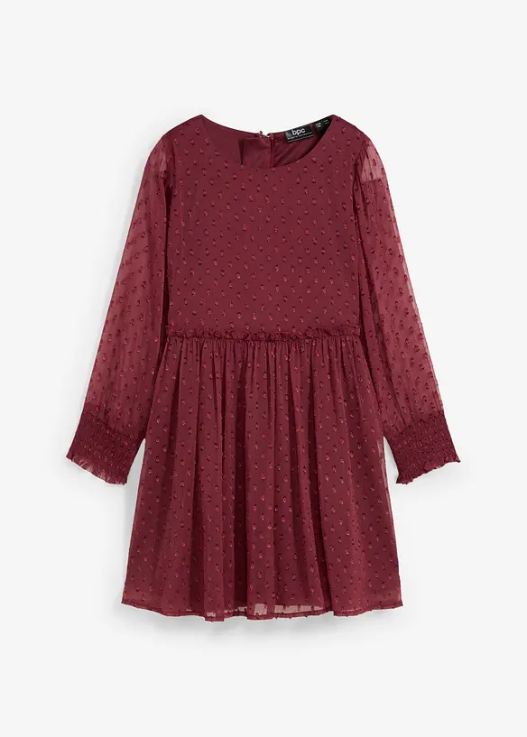 Festliches Mädchen Kleid in rot von vorne - bonprix