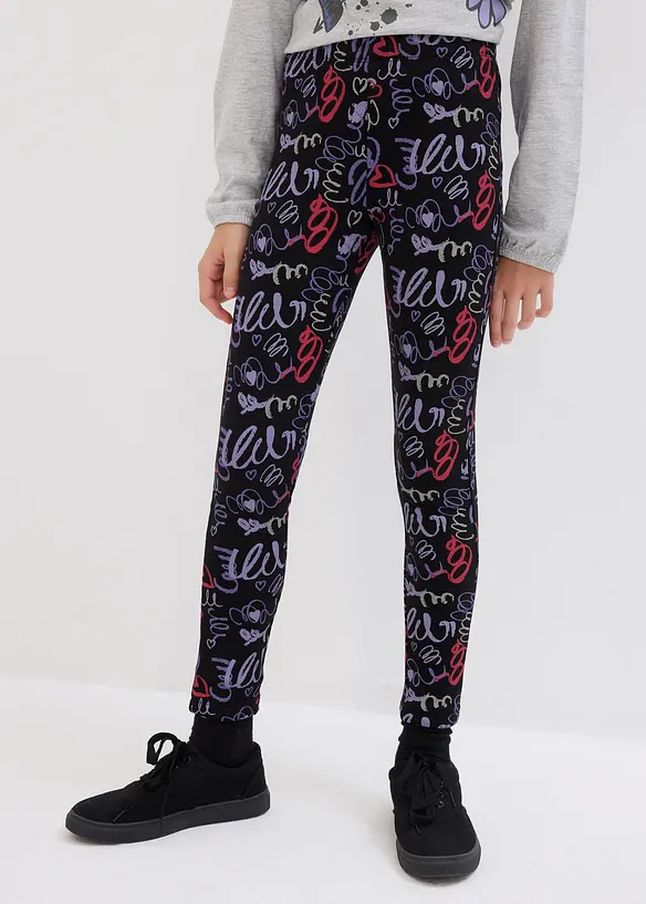 Thermo-Leggings in schwarz von vorne - bonprix