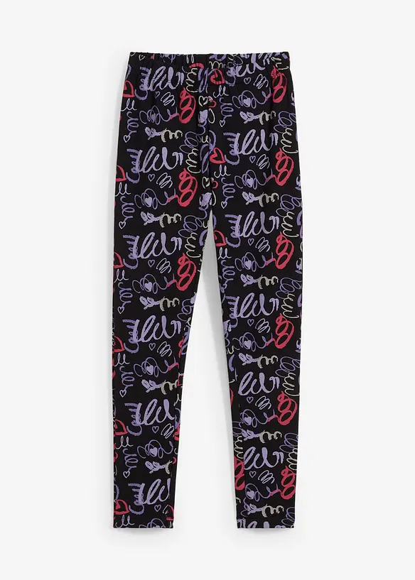 Thermo-Leggings in schwarz von vorne - bonprix