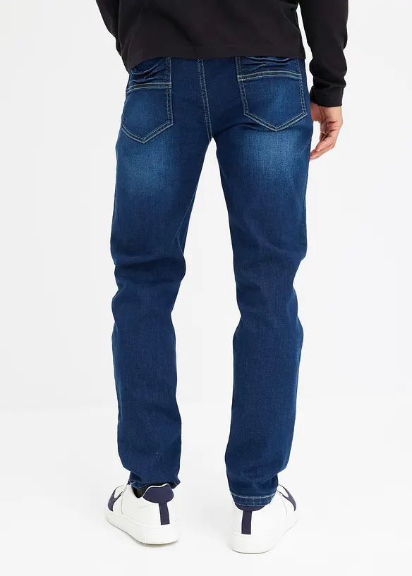 Regular-Fit-Jeans, Tapered in blau von hinten - bonprix