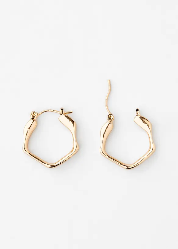 Creolen in gold von vorne - bonprix