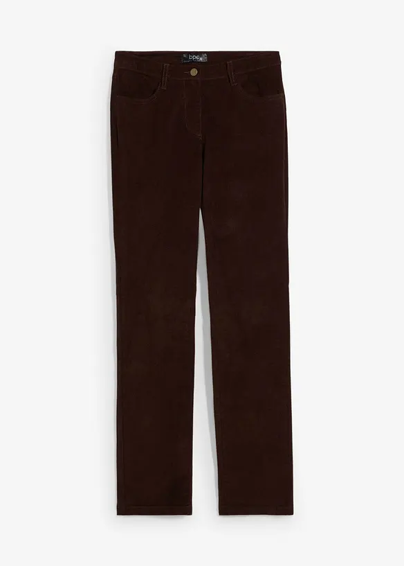 Cordhose aus Baumwoll-Mix in braun von vorne - bonprix Cordhose aus Baumwoll-Mix in braun von vorne - bonprix
