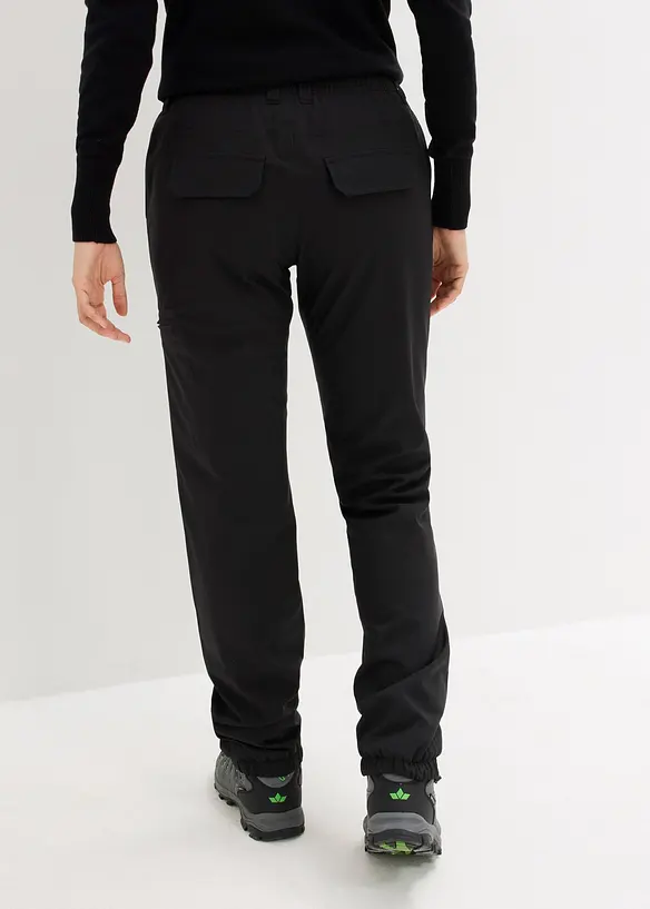 wasserdichte Funktionhose mit Fleecefutter und Taschen in schwarz von hinten - bonprix wasserdichte Funktionhose mit Fleecefutter und Taschen in schwarz von hinten - bonprix
