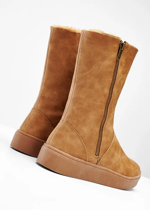 Winter Stiefel in braun (Detailaufnahme) - bonprix