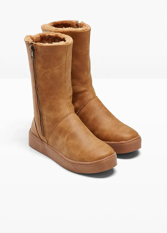 Winter Stiefel in braun - bonprix