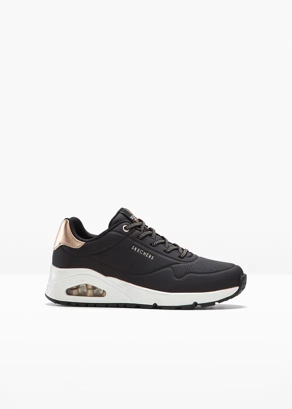 Skechers Sneaker  mit Memory Foam in schwarz von vorne - Skechers