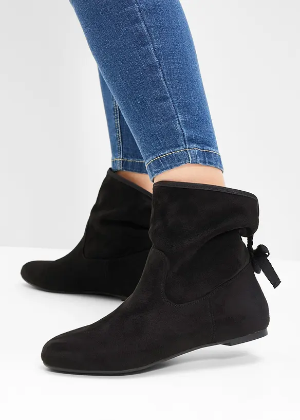 Boots mit Schleife in schwarz - bonprix