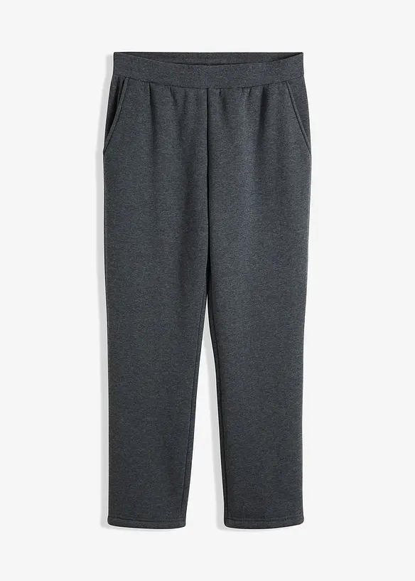 Thermo-Jogginghose in Regular Fit in grau von vorne - bonprix
