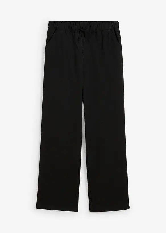 Jungen Chinohose, Loose Fit in schwarz von vorne - bonprix